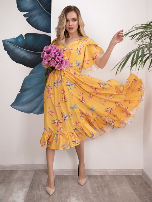 Сукні ISSA Plus модель SA-200_yellow Фото