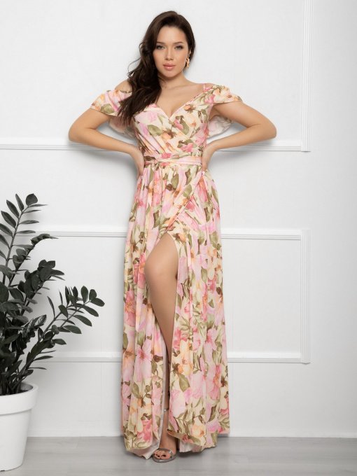 Сукні ISSA Plus модель 12566_pink Фото