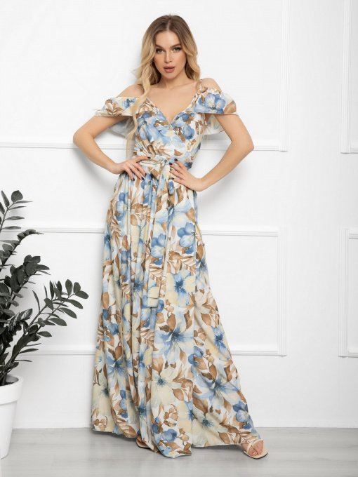 Сукні ISSA Plus модель 12566_blue Фото