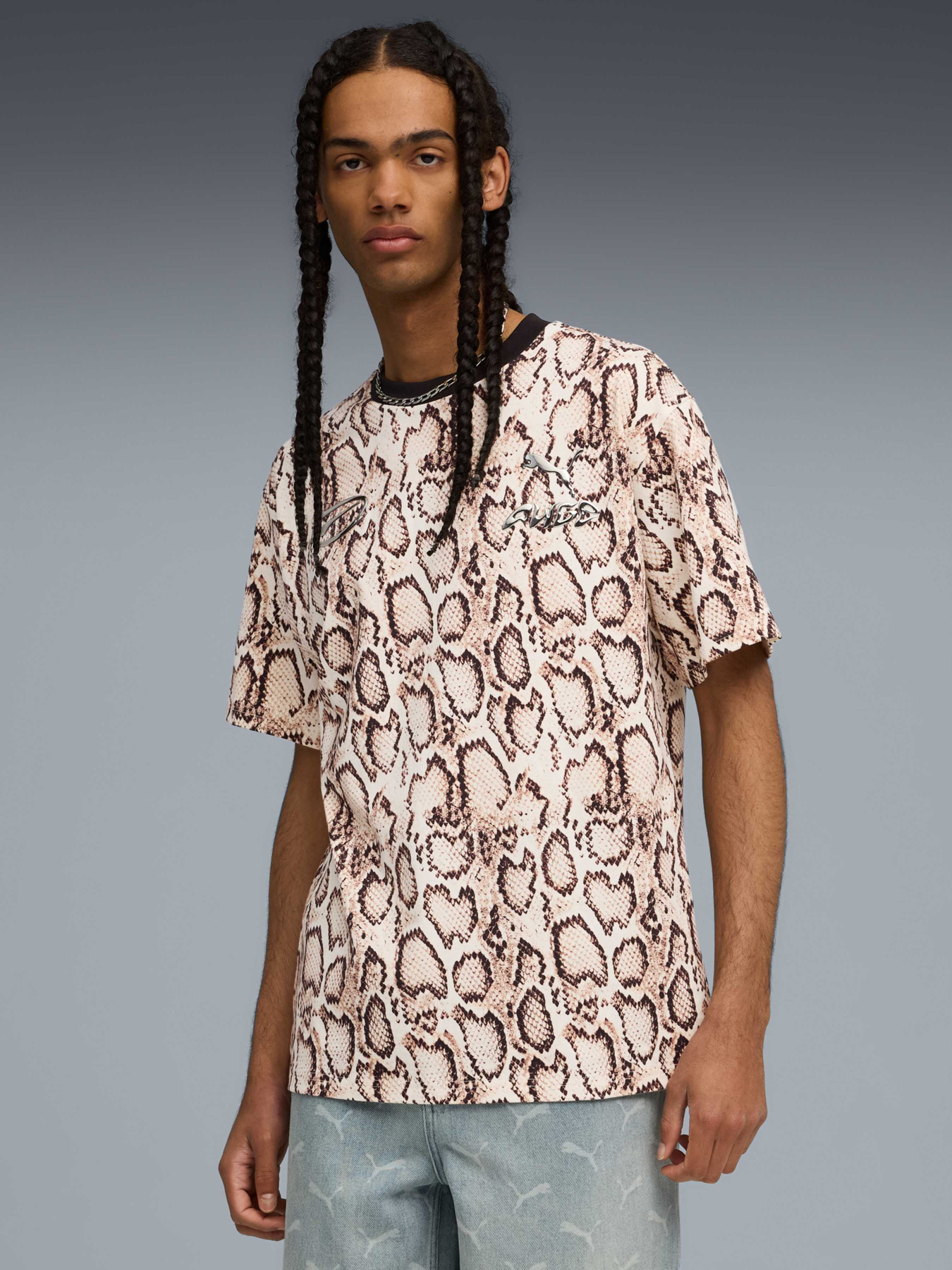 Футболки и поло PUMA x A$ap Rocky Snake Tee модель 635239 Фото