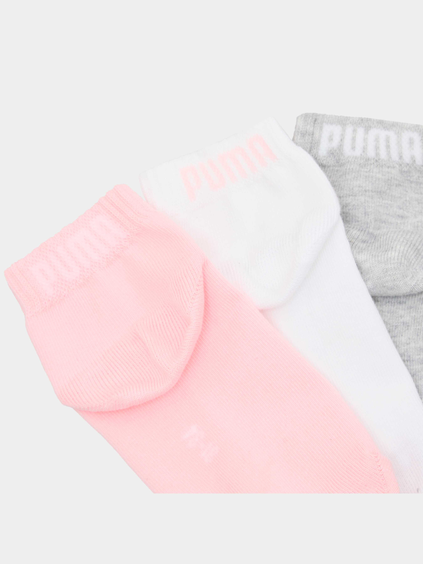 Шкарпетки та гольфи PUMA Kids Plain Quarter 3p модель 938809 Шкарпетки та гольфи PUMA Kids Plain Quarter 3p модель 938809 Фото