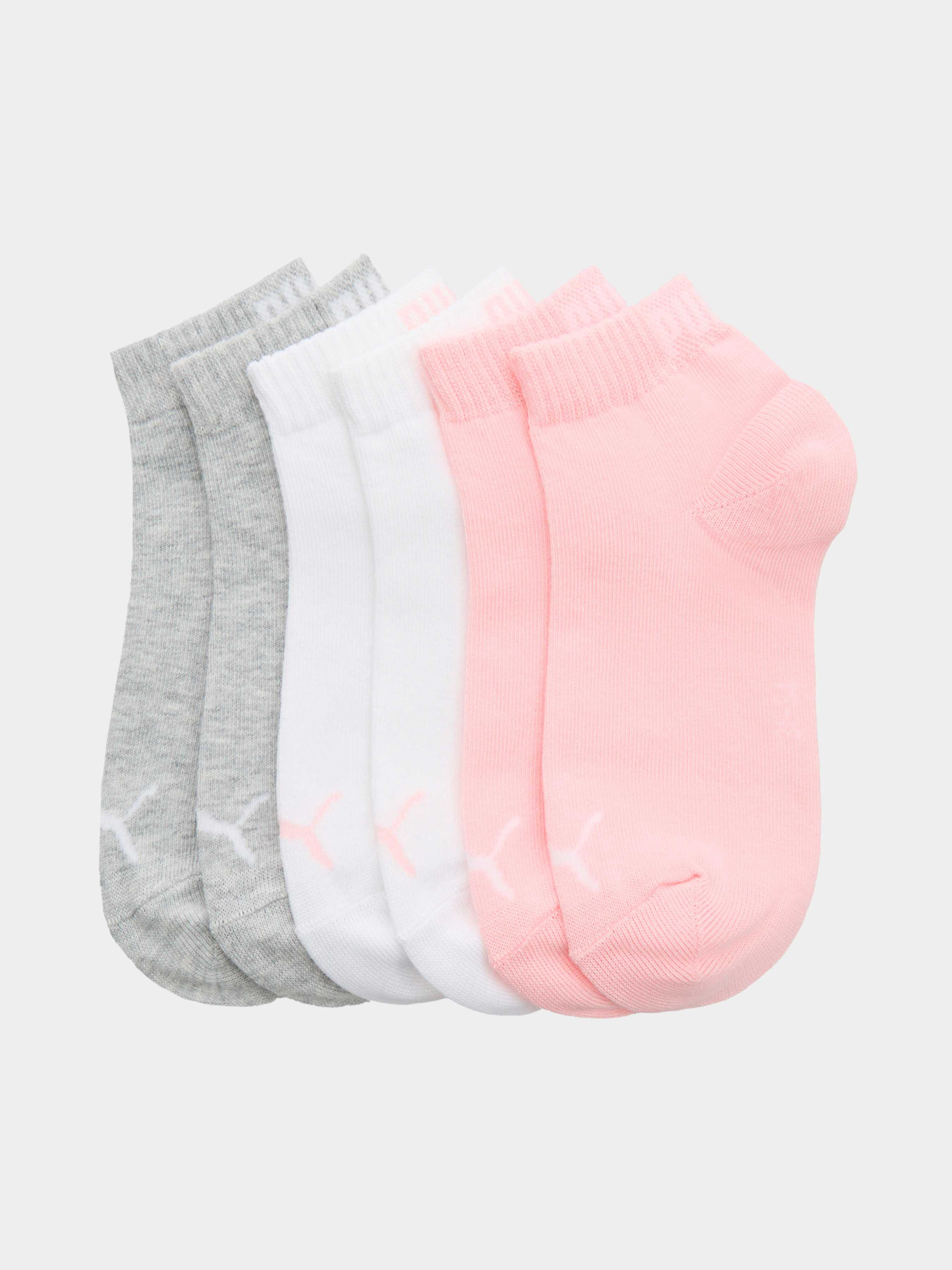 Шкарпетки та гольфи PUMA Kids Plain Quarter 3p модель 938809 Шкарпетки та гольфи PUMA Kids Plain Quarter 3p модель 938809 Фото