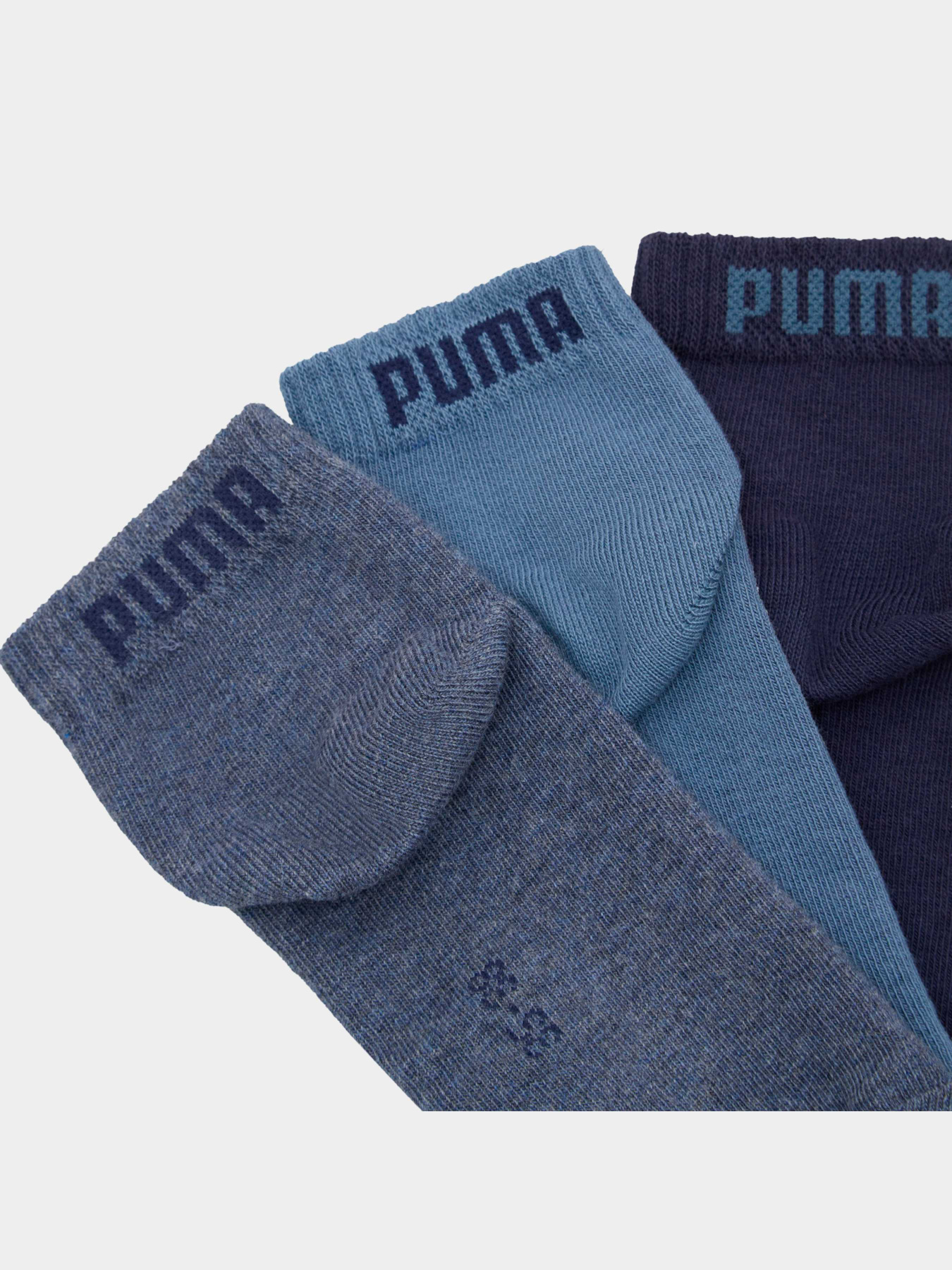 Шкарпетки та гольфи PUMA Kids Plain Quarter 3p модель 938809 Шкарпетки та гольфи PUMA Kids Plain Quarter 3p модель 938809 Фото