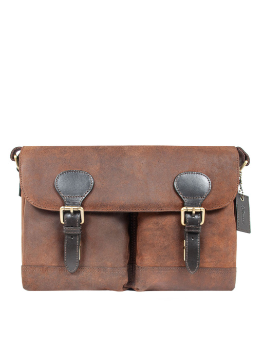 Сумки Ashwood Leather модель EDWARD OIL BRN Фото