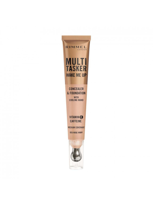 Тональна Основа + Консилер 2в1 Multi Tasker №025 Rose Ivory RIMMEL модель 8000020767043 Фото