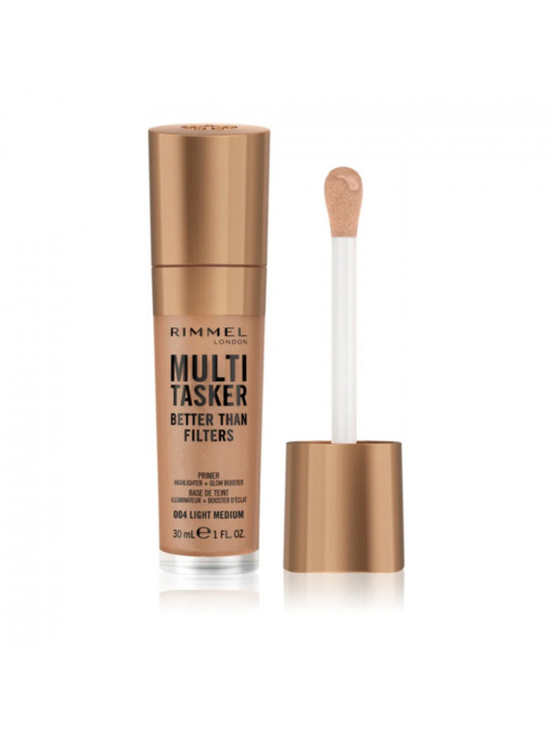 Праймер, Бустер Сяяння Шкіри Та Хайлайтер 3в1 Multi Tasker №004 Light Medium RIMMEL модель 8000020595436 Фото