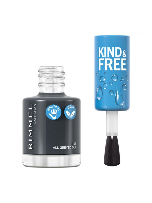Лак Для Ногтей Kind & Free №158 AllGreyed Out RIMMEL модель 8000019959408 Фото