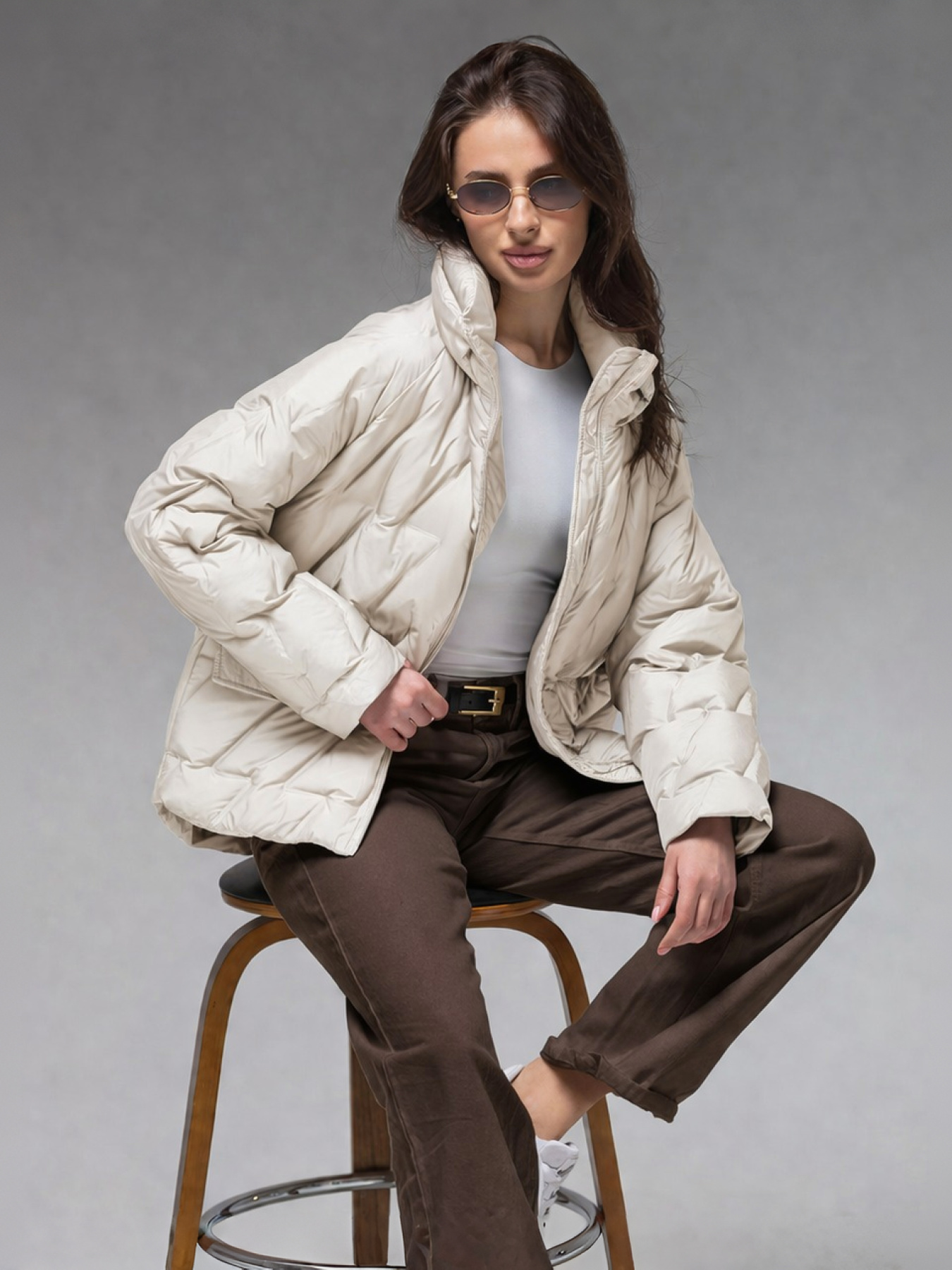 Куртки и дубленки VIVA WEAR модель 6535-milky Фото