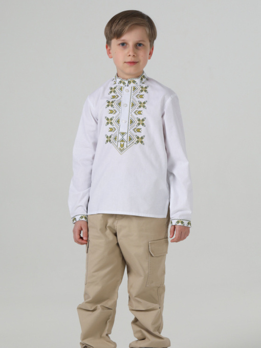 Вышиванки Folk Moda модель fm3106-blij Фото