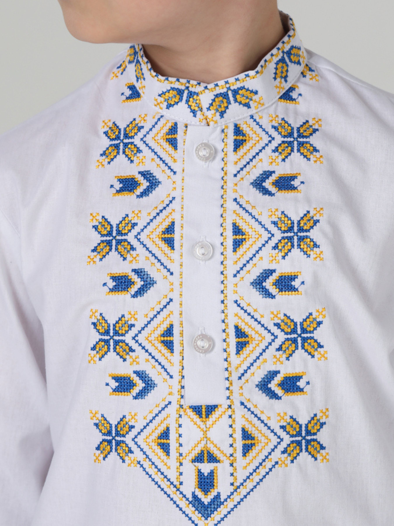 Вышиванки Folk Moda модель fm3103-blij Фото