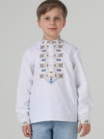 Вышиванки Folk Moda модель fm3103-blij Фото