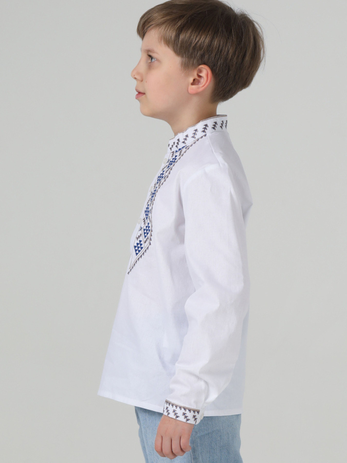 Вышиванки Folk Moda модель fm3097-blij Вышиванки Folk Moda модель fm3097-blij Фото