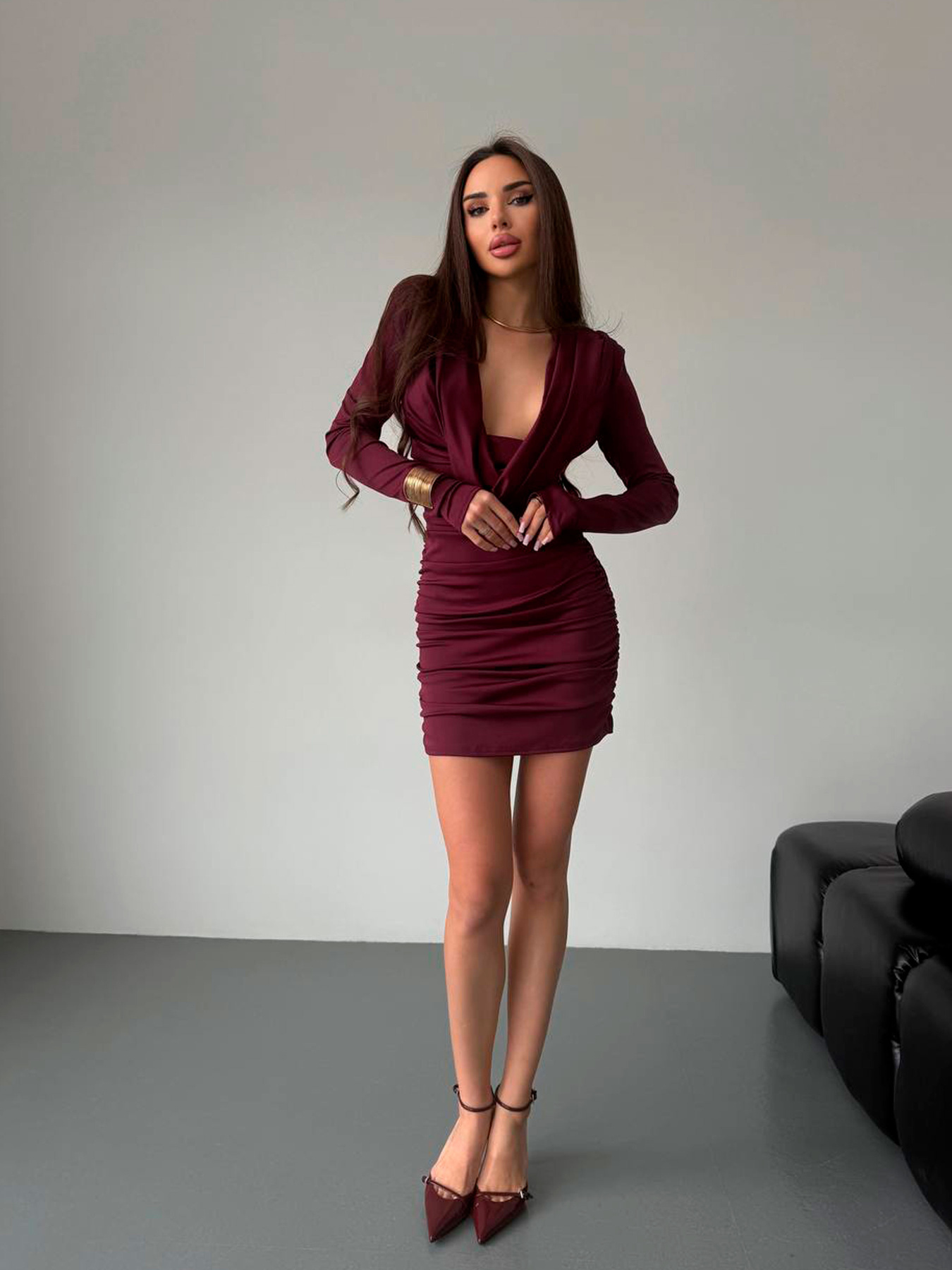 Сукні Uaclothes модель like16474-bordovj Фото