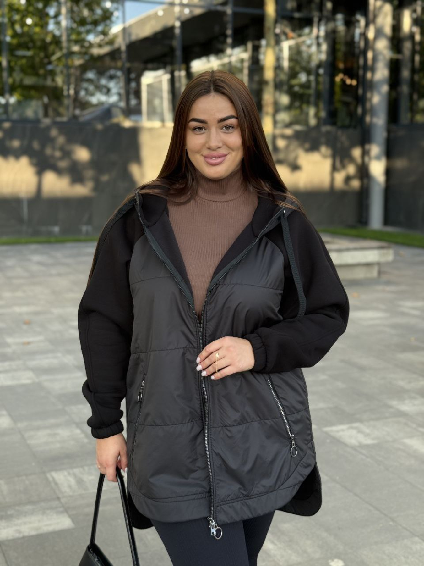 Куртки та дублянки Uaclothes модель like15147-chernj Куртки та дублянки Uaclothes модель like15147-chernj Фото