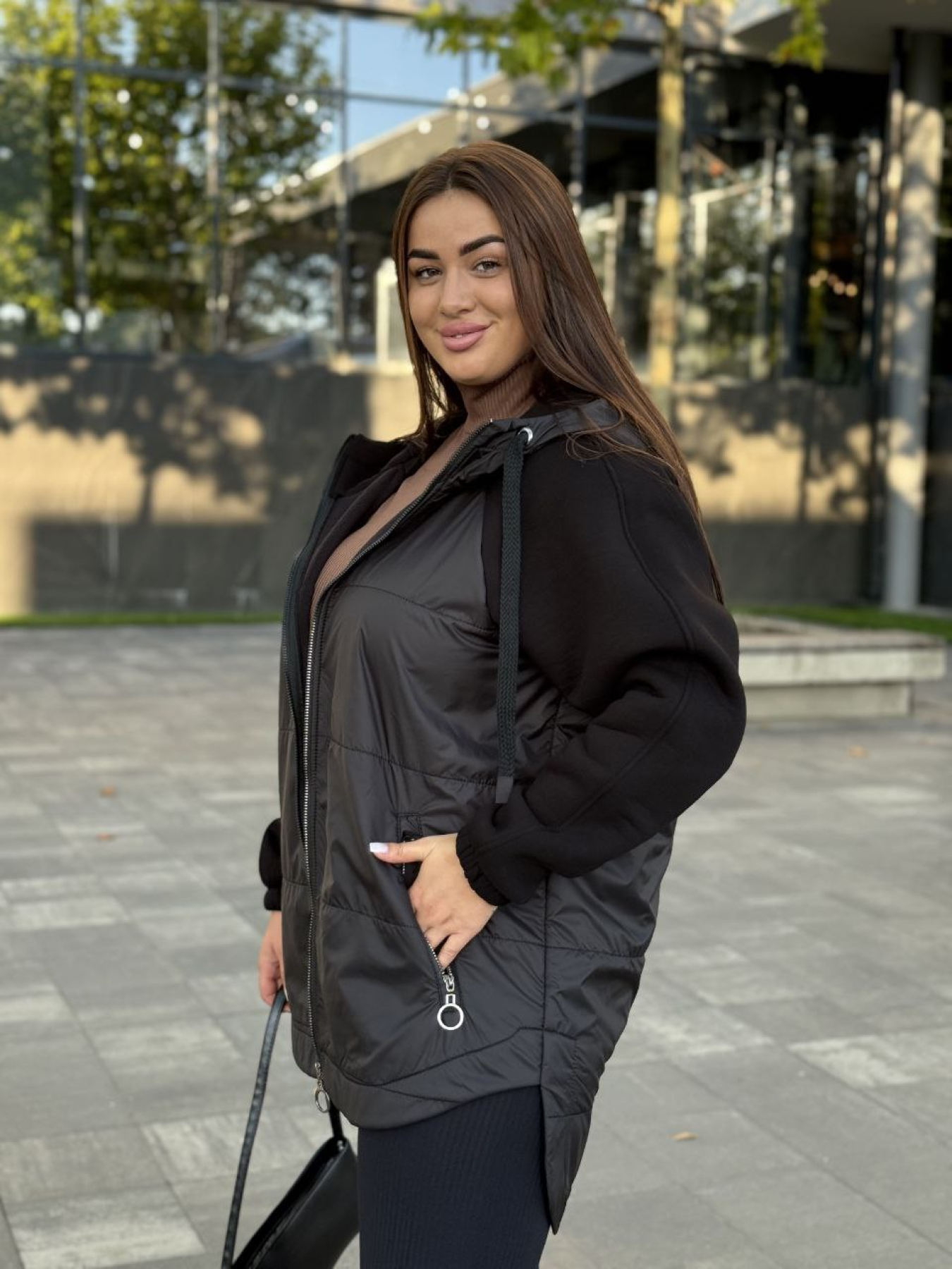 Куртки та дублянки Uaclothes модель like15147-chernj Куртки та дублянки Uaclothes модель like15147-chernj Фото
