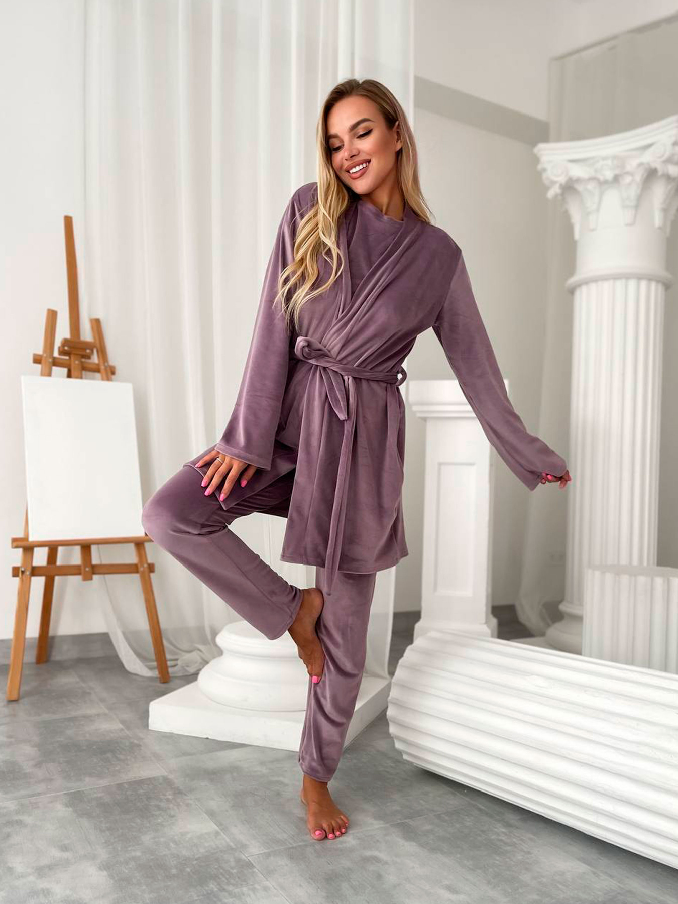 Одяг для дому та сну Uaclothes модель like14945-lilovij Одяг для дому та сну Uaclothes модель like14945-lilovij Фото