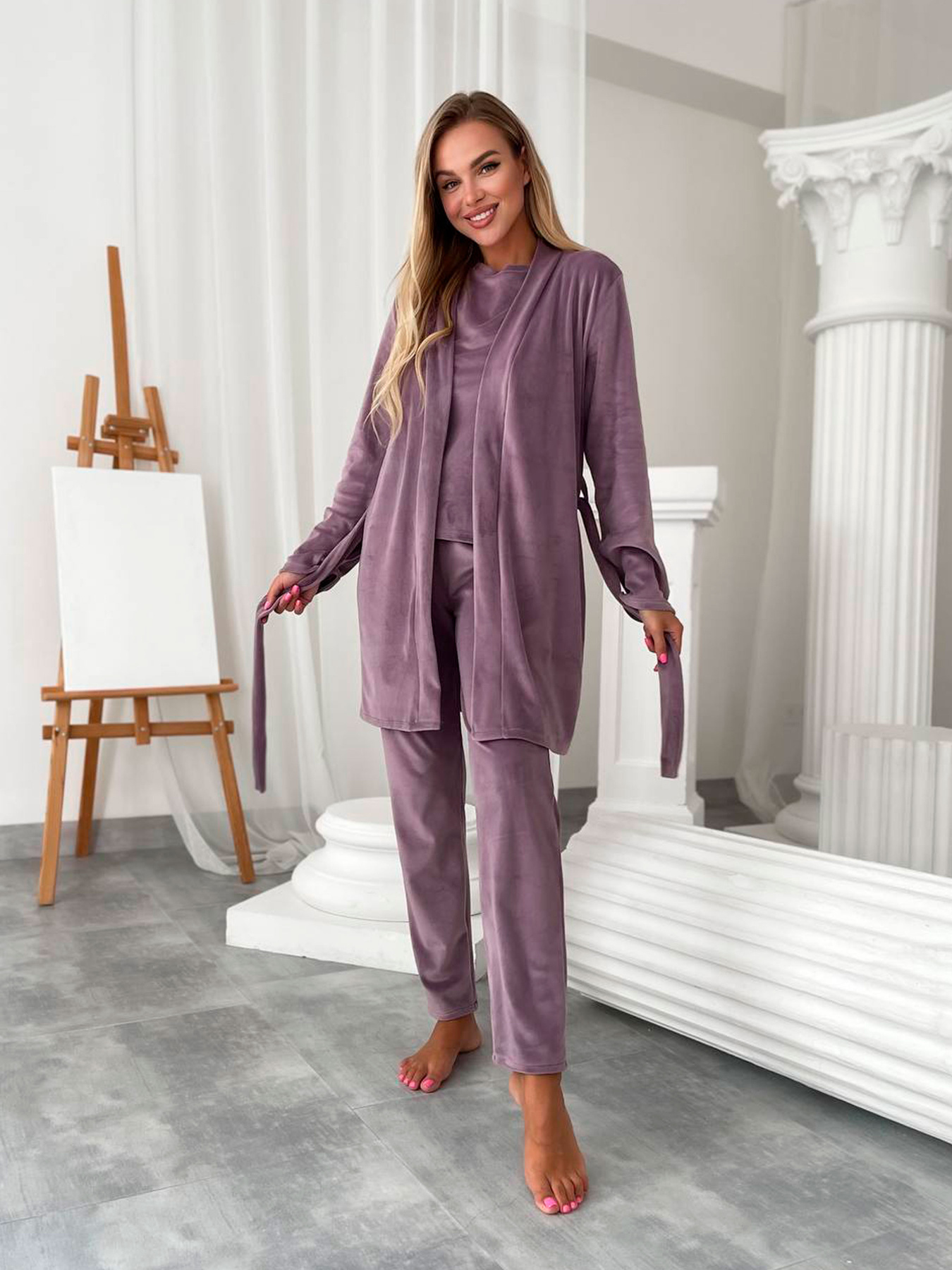 Одяг для дому та сну Uaclothes модель like14945-lilovij Одяг для дому та сну Uaclothes модель like14945-lilovij Фото