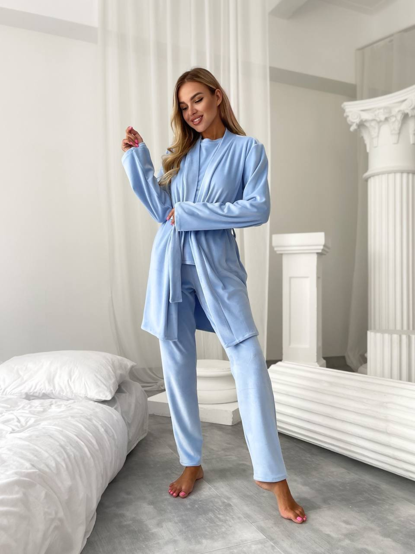 Одяг для дому та сну Uaclothes модель like14945-goluboj Одяг для дому та сну Uaclothes модель like14945-goluboj Фото