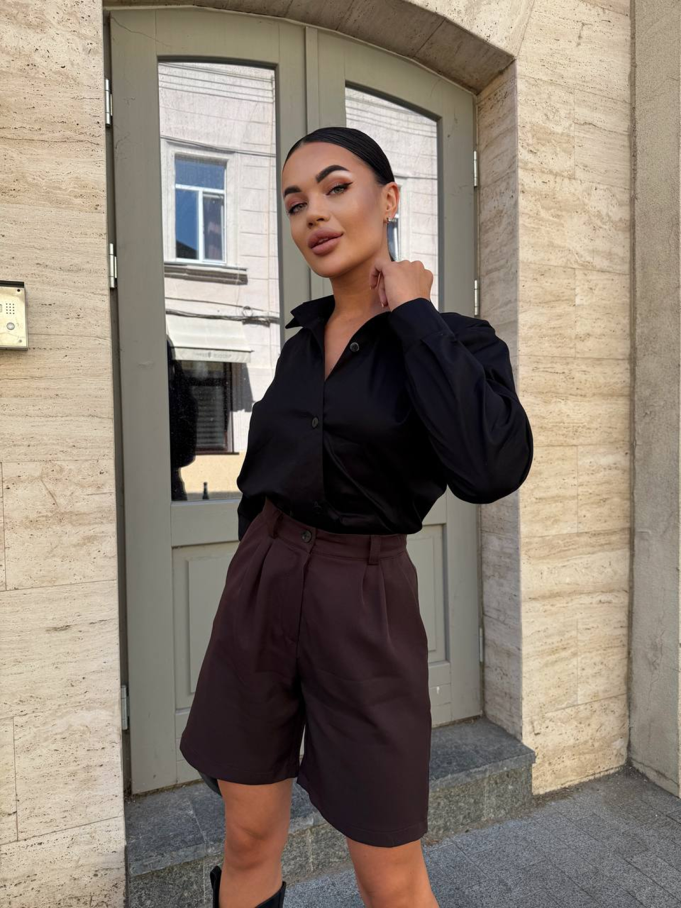 Шорты Uaclothes модель like14557-korichnevj Фото