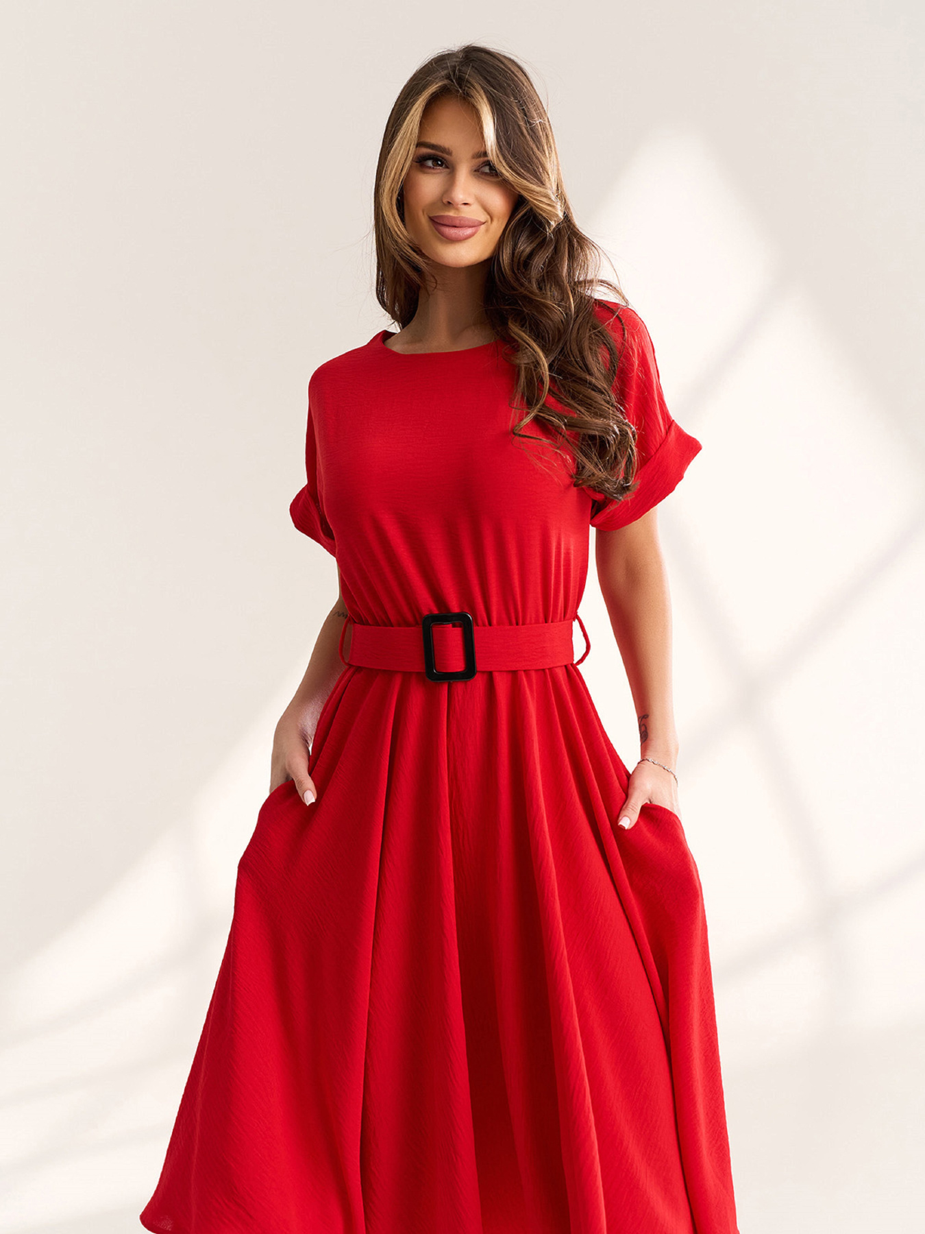 Платья ISSA Plus модель 15568_красный Платья ISSA Plus модель 15568_красный Фото