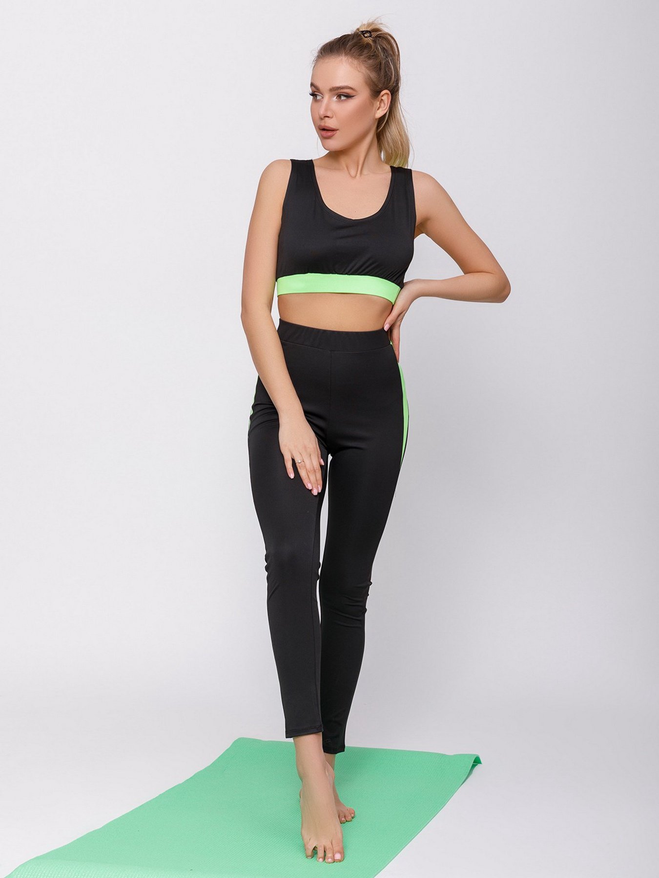 Костюми ISSA Plus модель 12450_blackgreen Фото