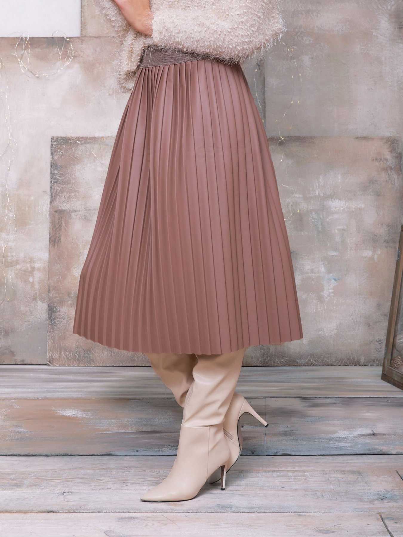 Спідниці ISSA Plus модель 11451_beige Фото