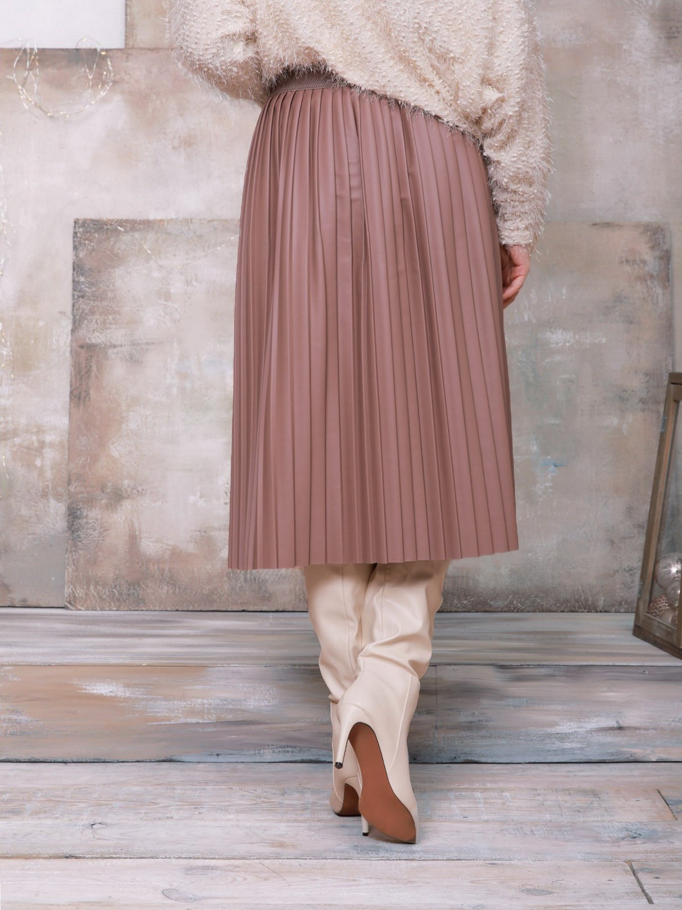 Спідниці ISSA Plus модель 11451_beige Фото