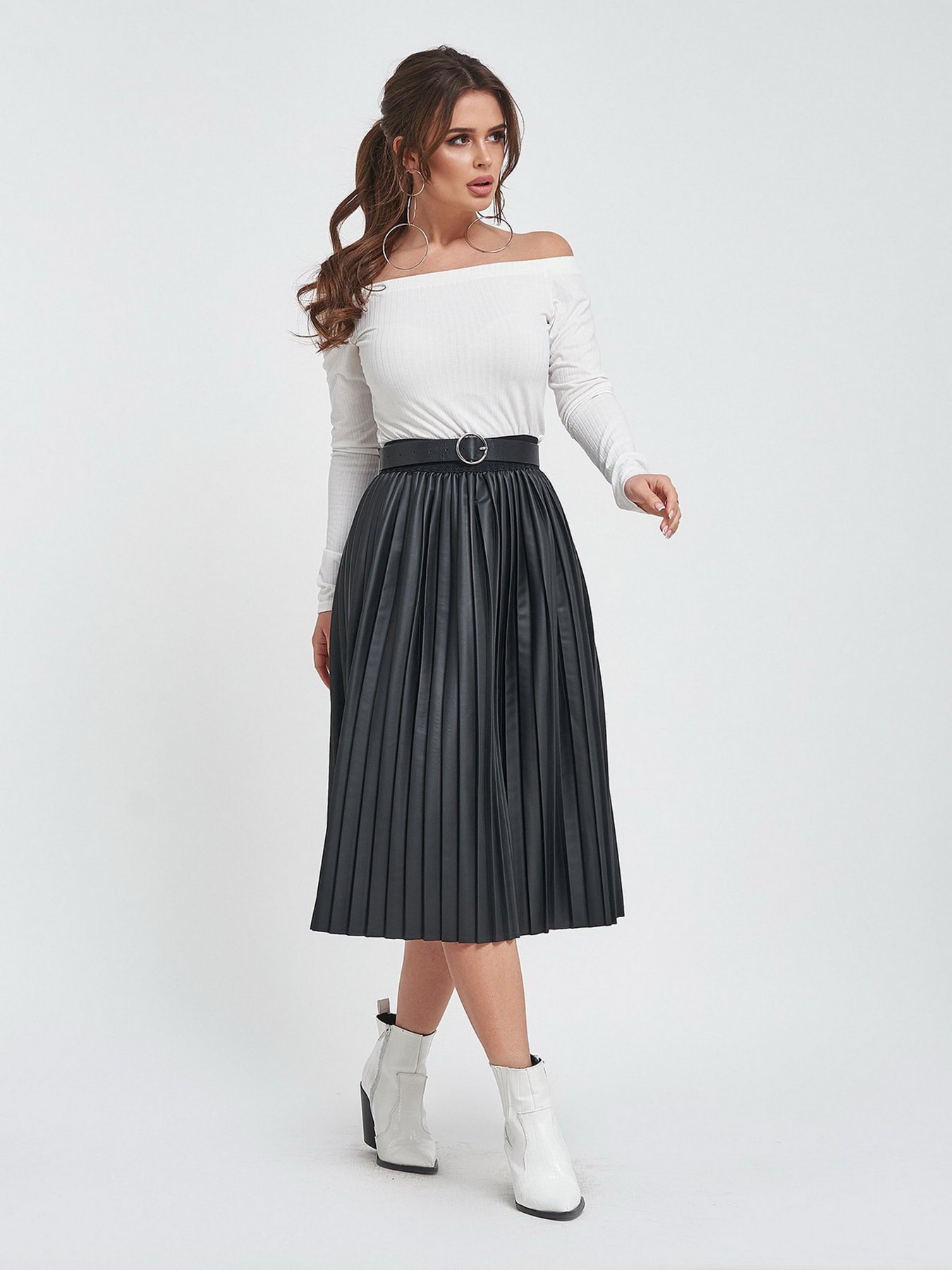 Юбки ISSA Plus модель 11451_black Фото