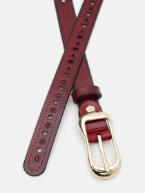 Ремені Borsa Leather модель CV1ZK-019bo-bordo Фото