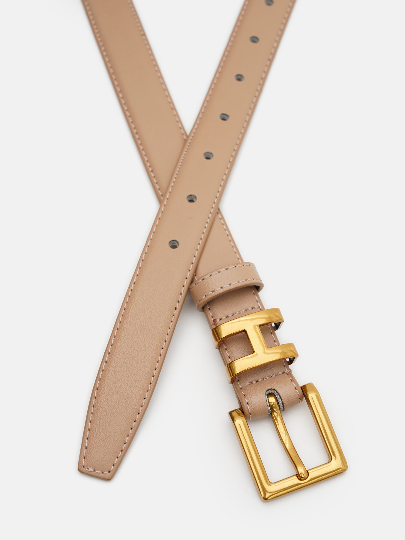 Ремені Borsa Leather модель 1FB9368-2be-beige Фото