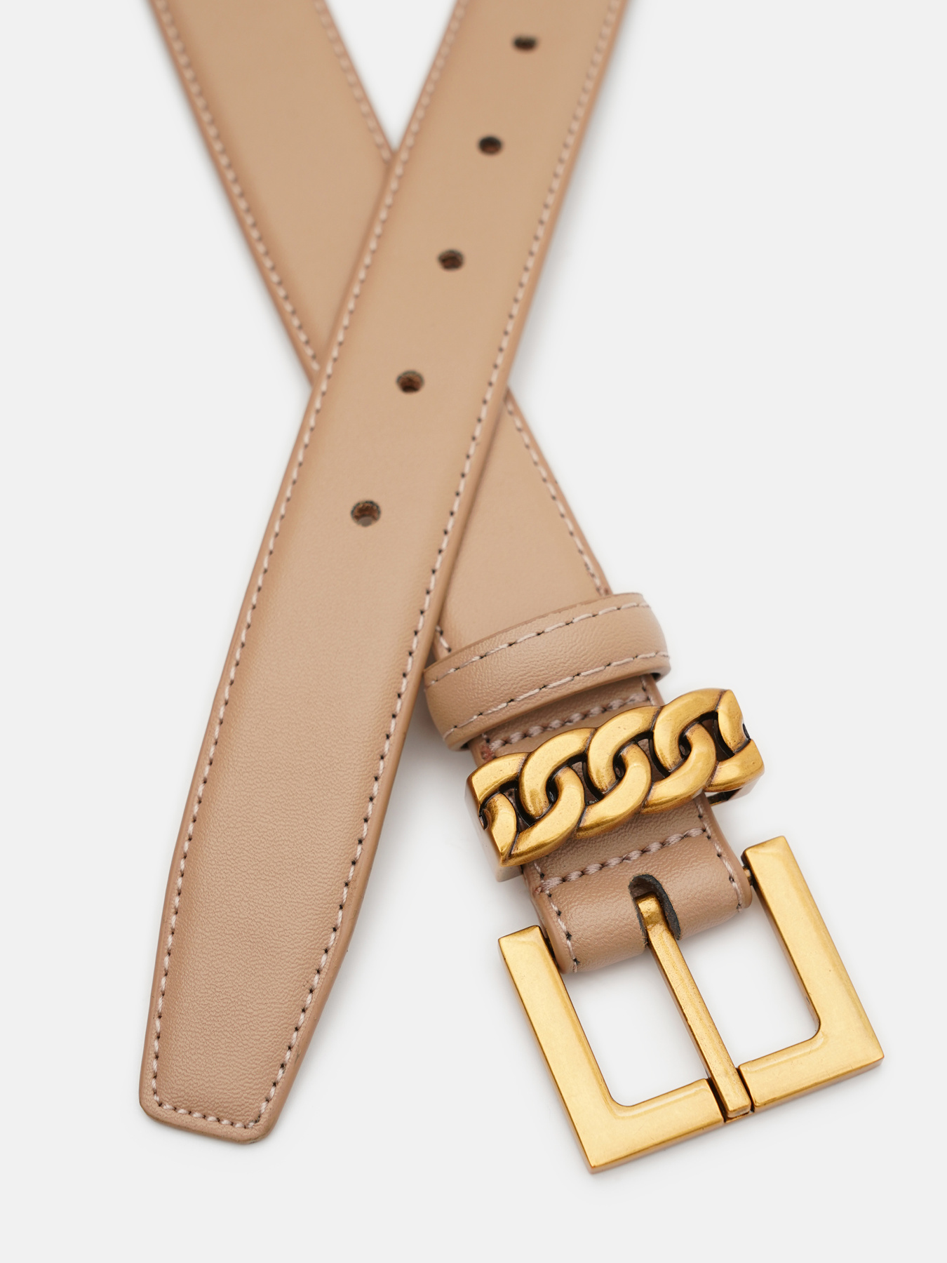 Ремені Borsa Leather модель 1FP2206-2be-beige Фото