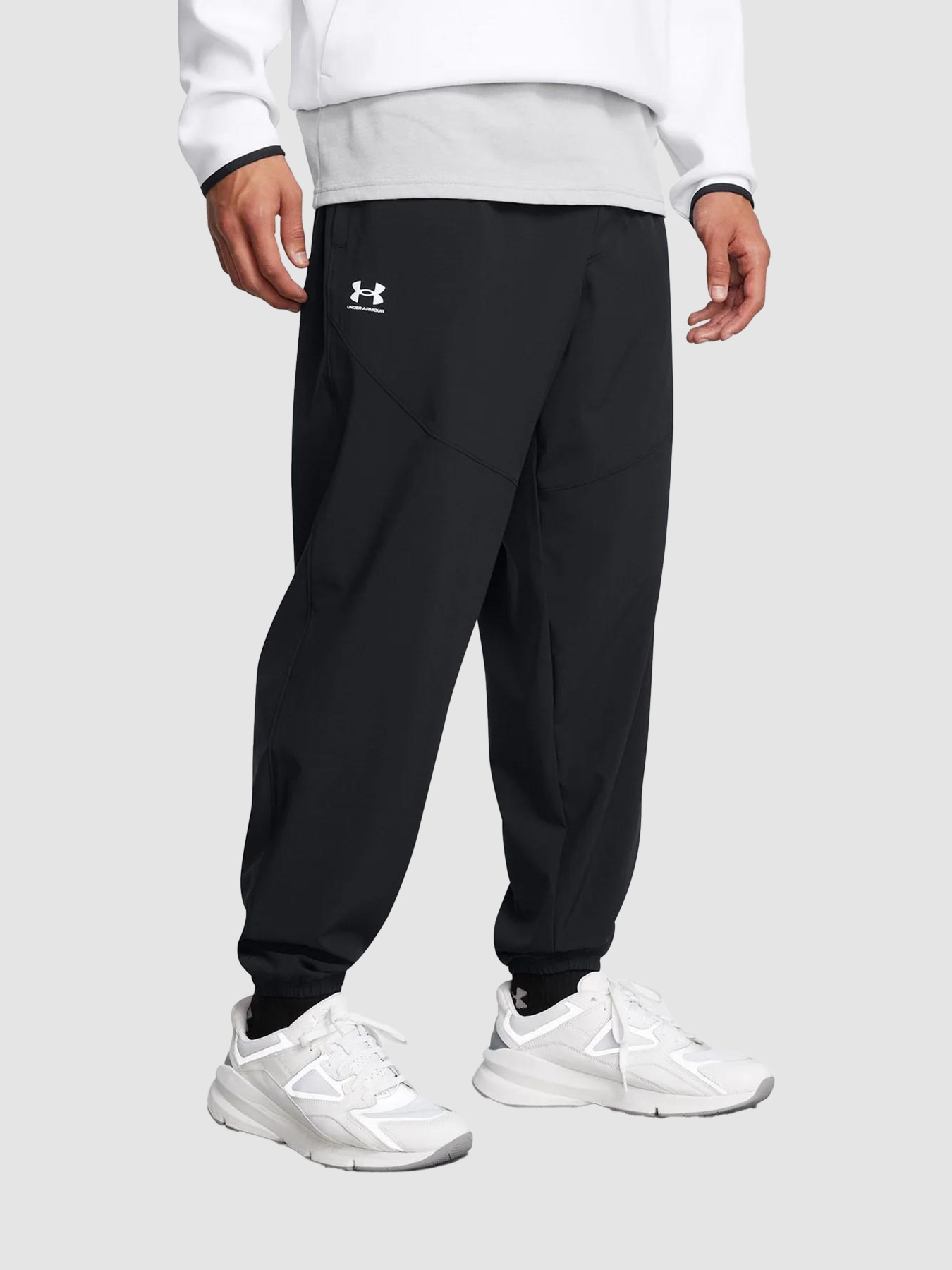 Штани Under Armour Rival Wide Leg Pant Black модель 1386557-001 Фото