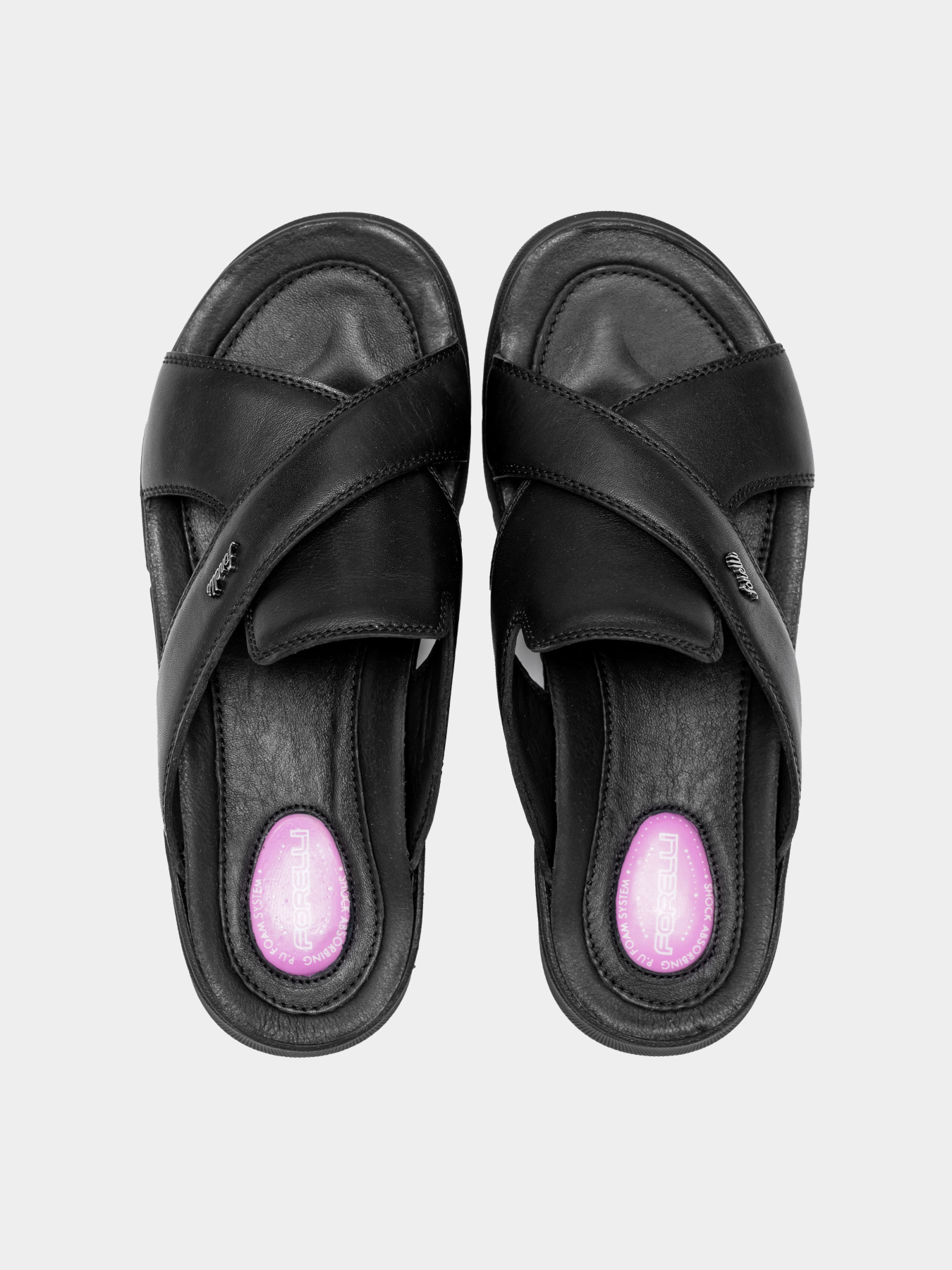Шлёпанцы Forelli модель 1655-Black Фото