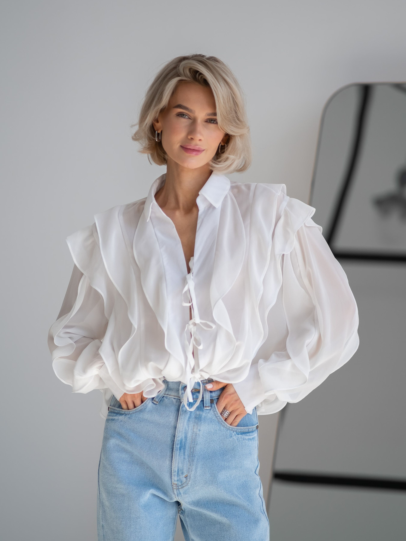 Рубашки Emmelie Delage MERINGUE модель o_BLMER-02 Фото