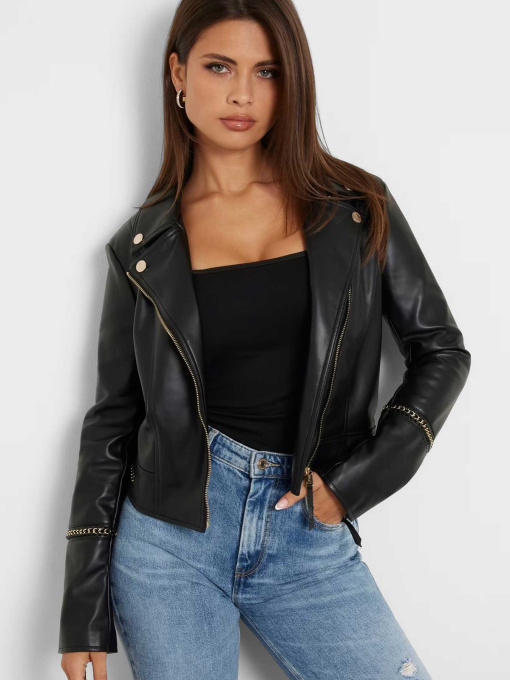 Куртки и дубленки GUESS модель W4YL21.WE480;JBLK Фото