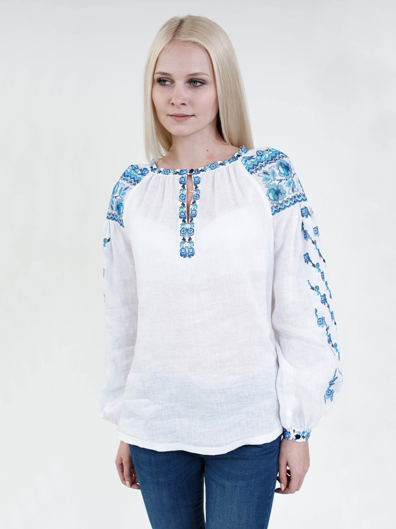 Вишиванки Едельвіка модель 52-15-00blue Фото