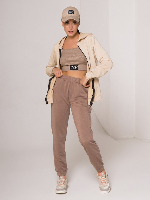 Костюми ISSA Plus модель 13103B_brownbeige Фото