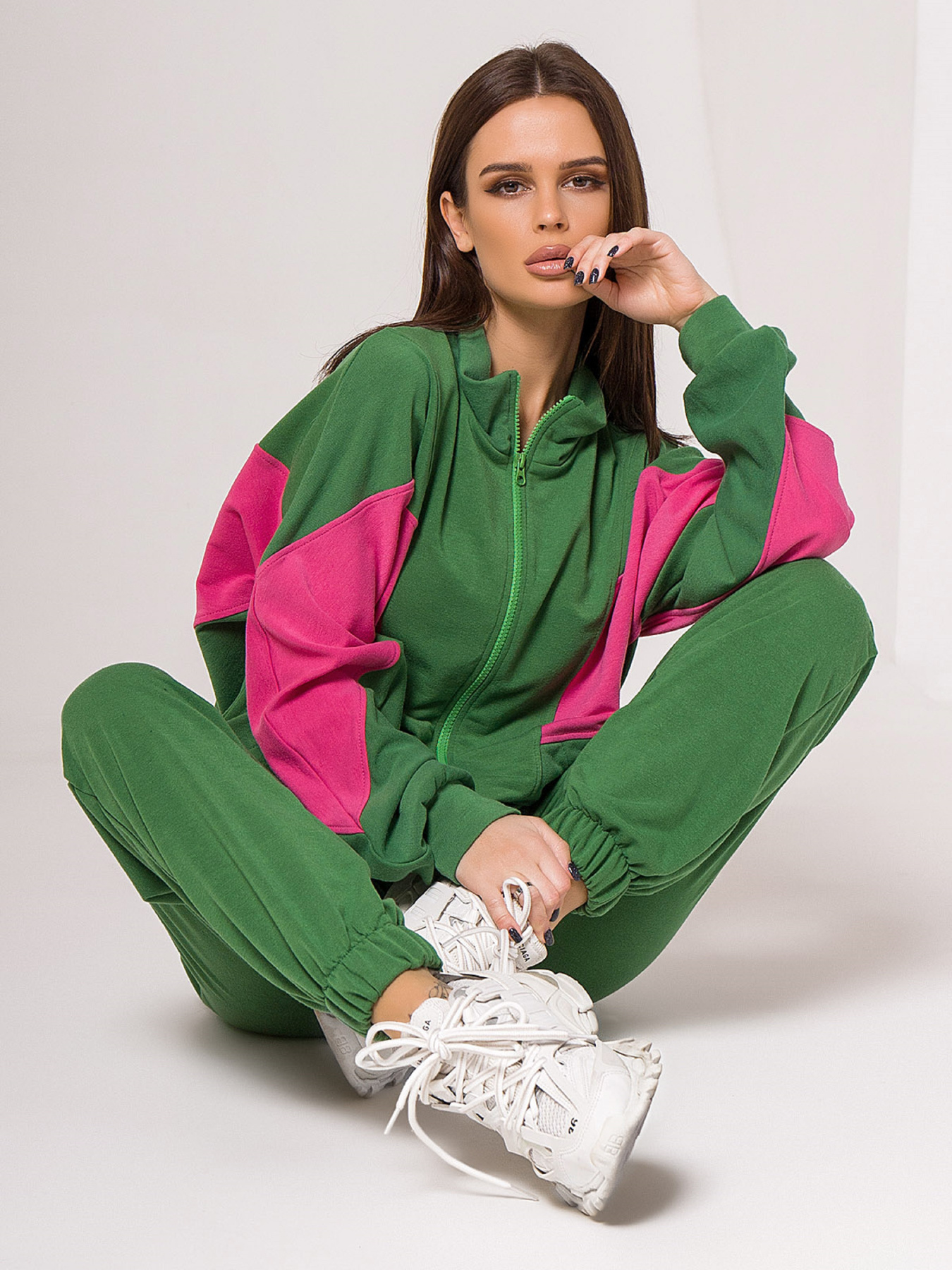 Костюми ISSA Plus модель 13135_green Фото