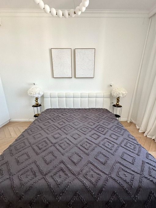 Покривало «Diamond Nordic», графіт Cosy модель DN180200GR Фото