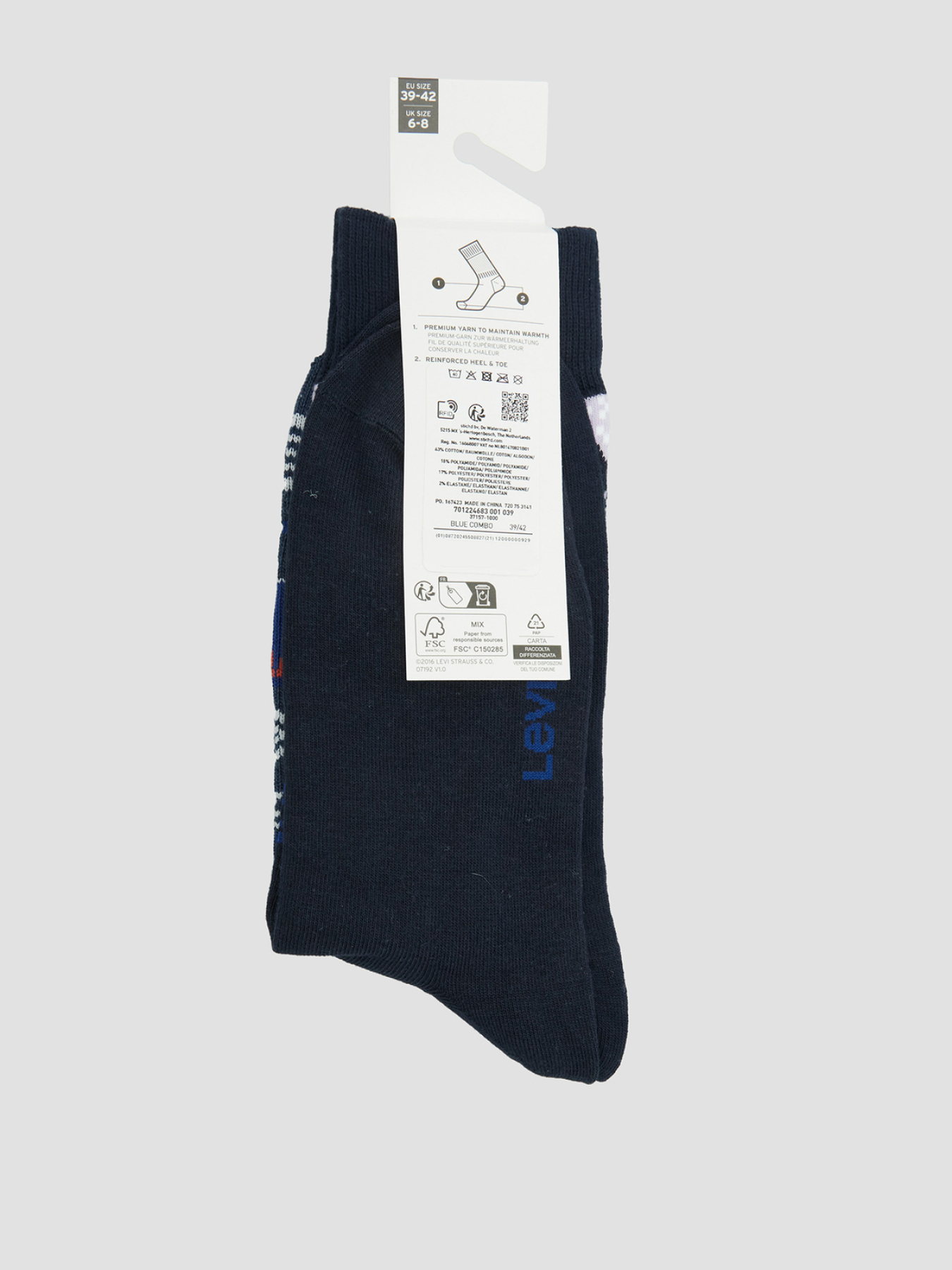 Шкарпетки та гольфи Levi's модель 701224683;001 Фото