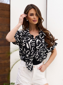 Сорочки ISSA Plus модель 15683_черный Фото