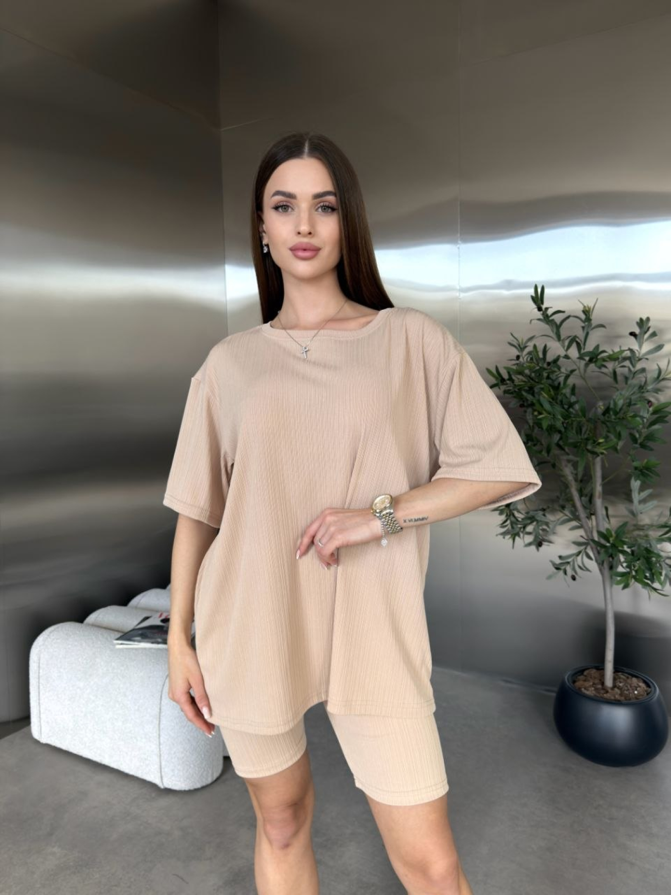 Костюми Uaclothes модель like18448-bezhevj Фото