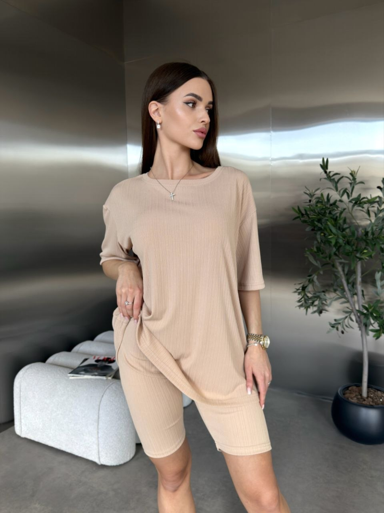 Костюми Uaclothes модель like18448-bezhevj Фото