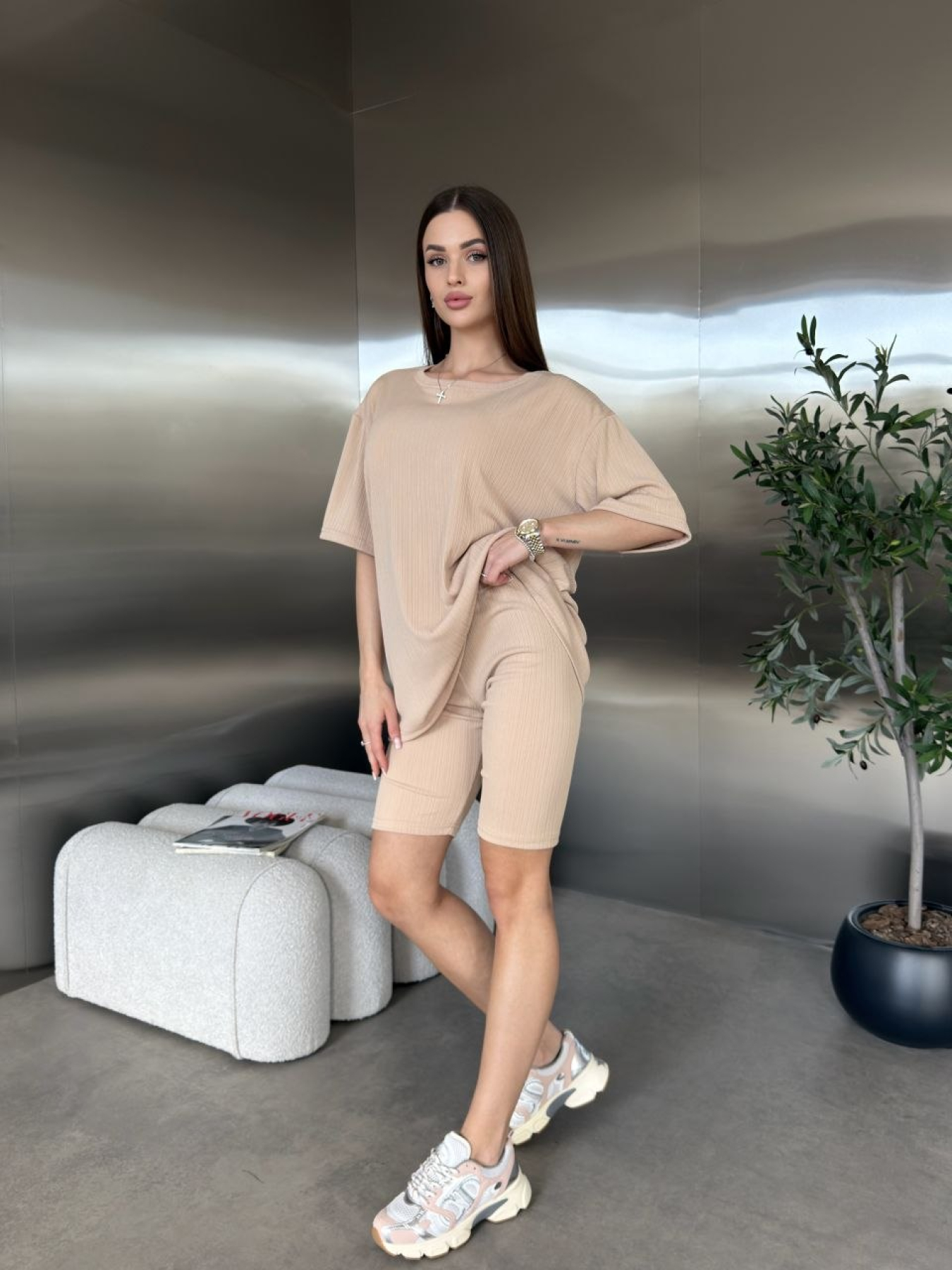 Костюми Uaclothes модель like18448-bezhevj Фото