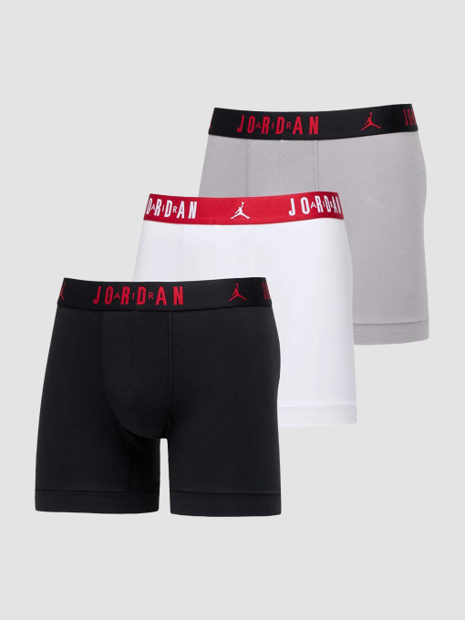 Нижнее белье Jordan Air Flight Cotton Core 3-Pack Boxer Brief модель JM0622-F66 Фото