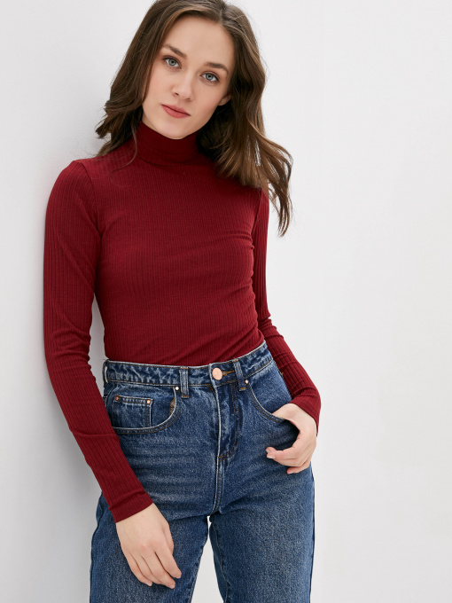 Свитры и кардиганы ISSA Plus модель 10395_burgundy Фото