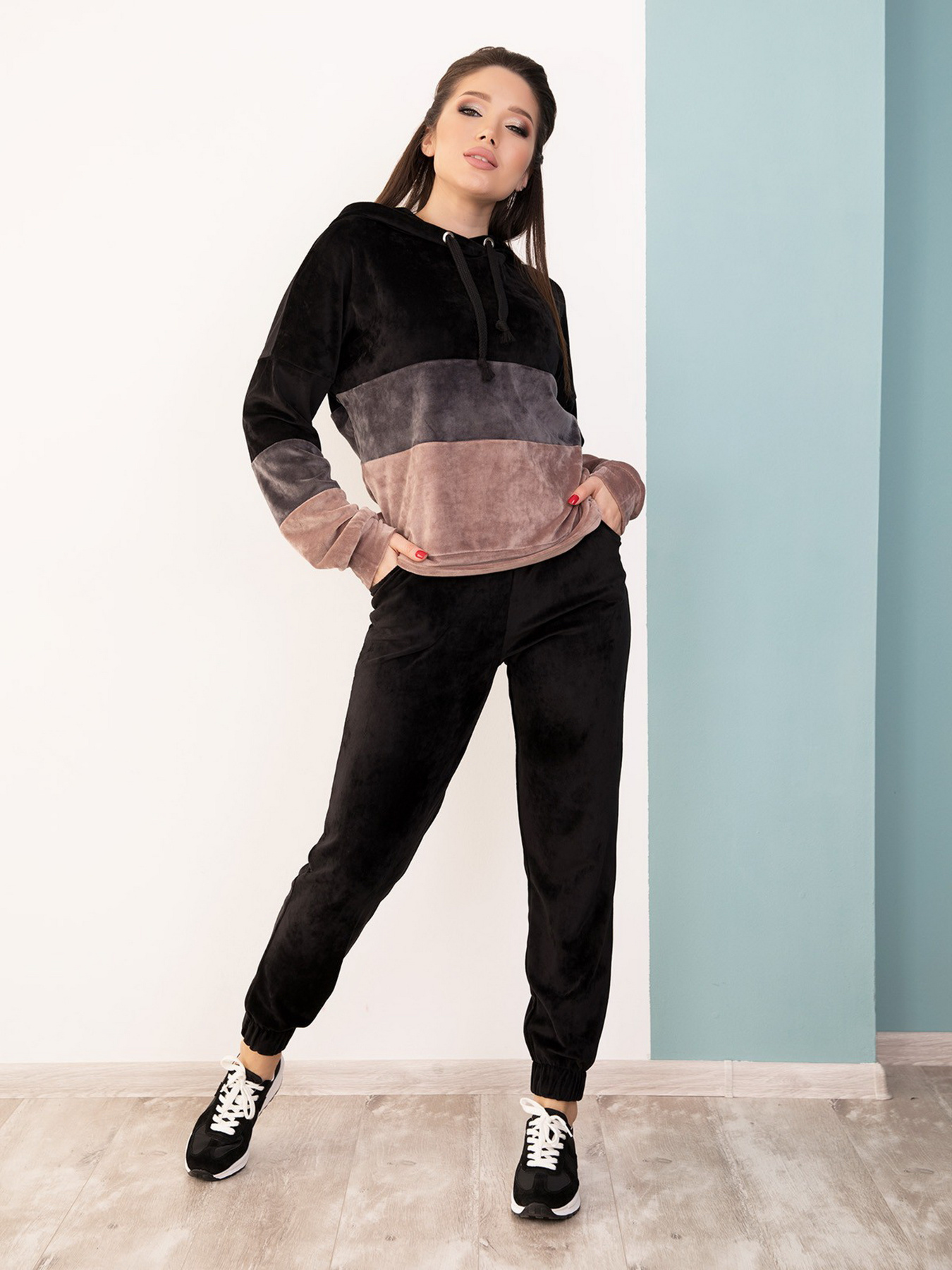 Костюмы ISSA Plus модель SA-186_black Фото