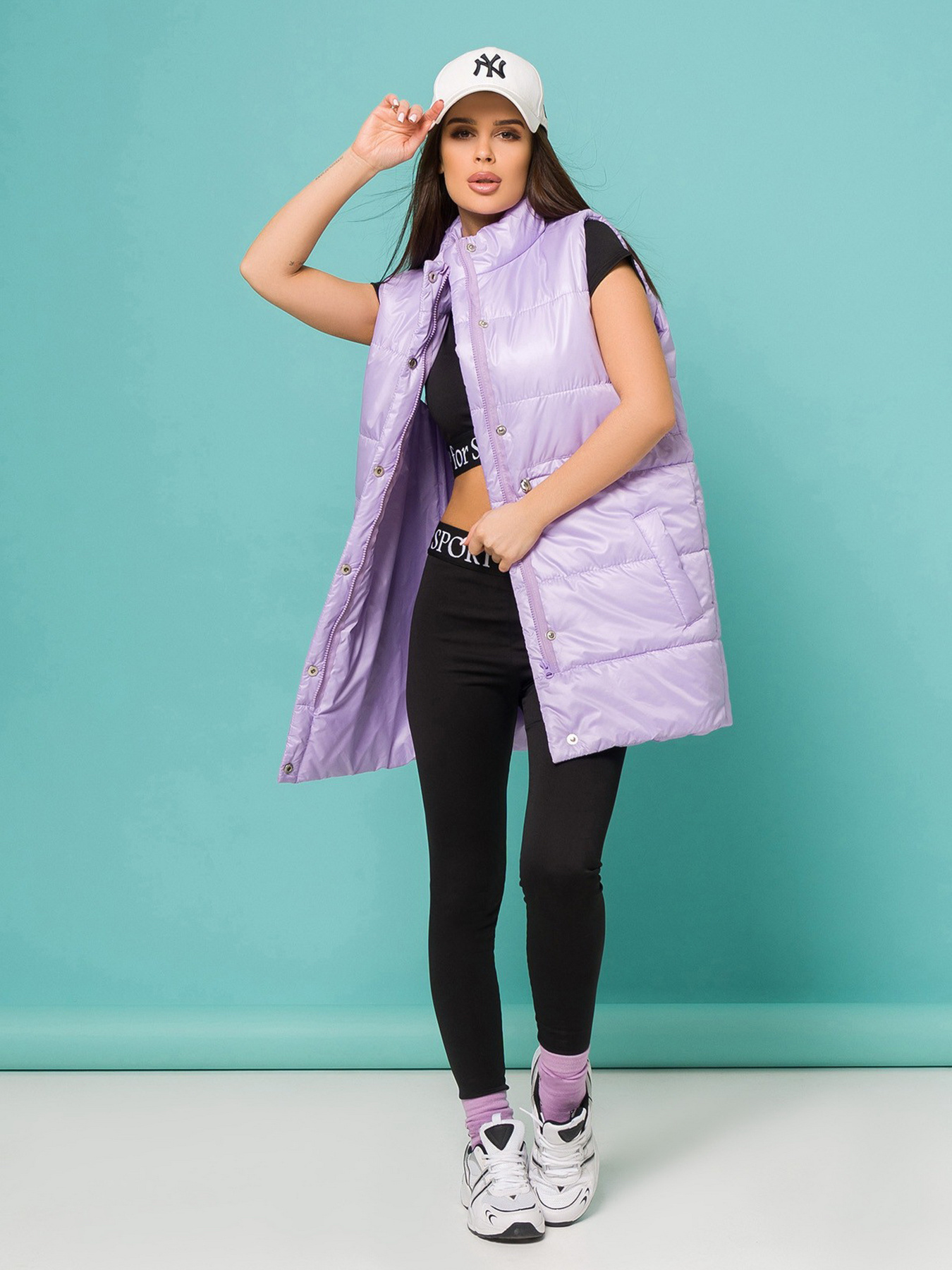 Куртки и дубленки ISSA Plus модель SA-337_lilac Фото