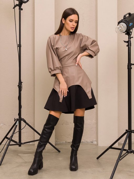 Костюми ISSA Plus модель 13200_blackbeige Фото